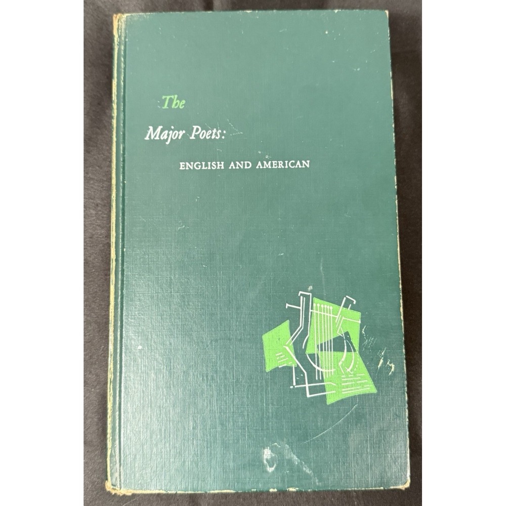 Harcourt The Major Poets English and American Green Vintage Hardcover Coffin
